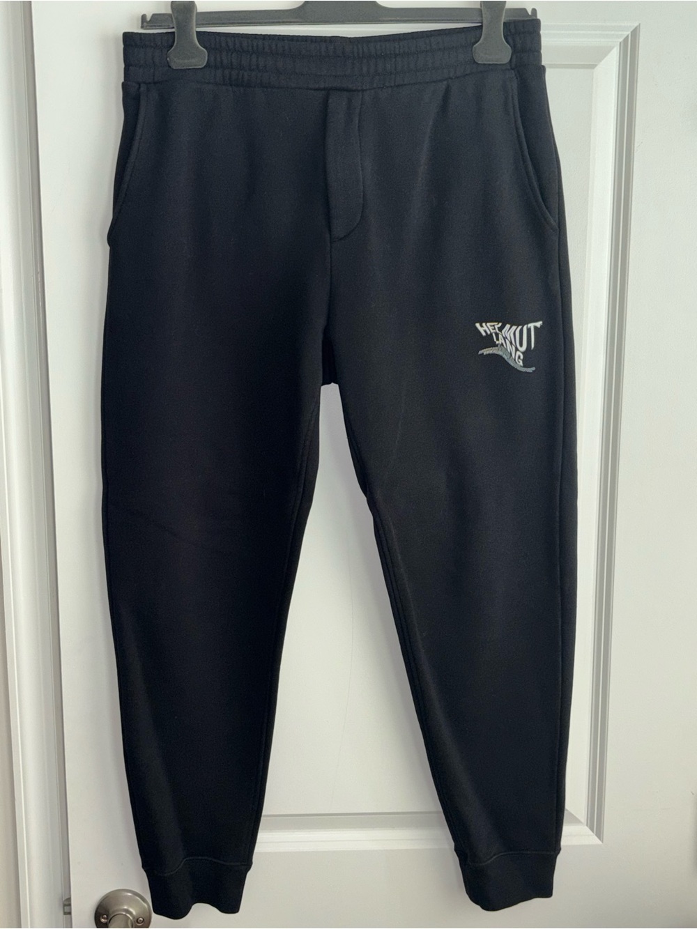 Helmut Lang Black Logo Sweatpants